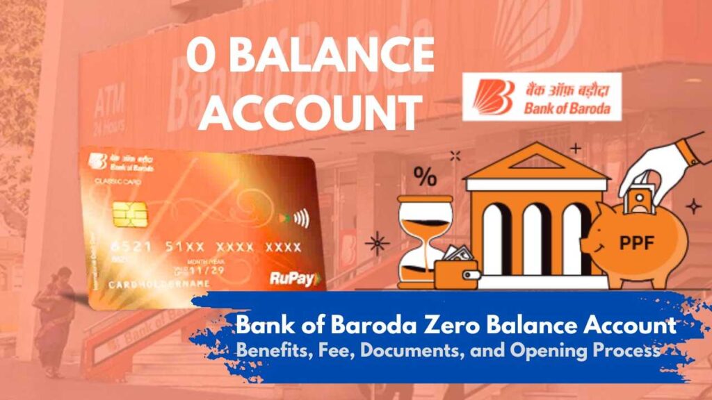 Open Bank of Baroda Zero Balance Account 2025