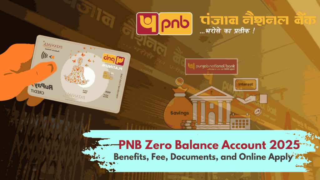 Open PNB Zero Balance Account 2025