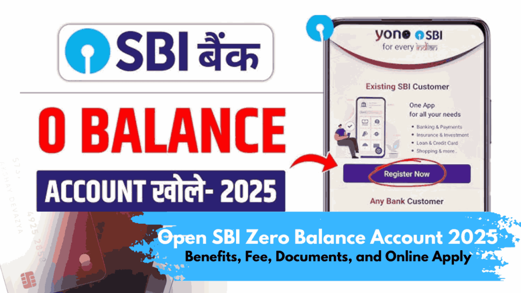 Open SBI Zero Balance Account 2025